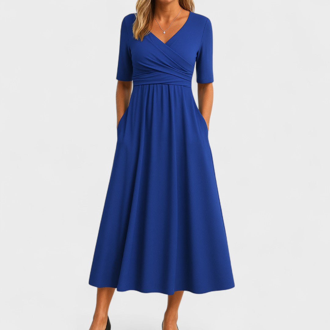 Ivana – Elegantná Midi Šaty na Každú Príležitosť