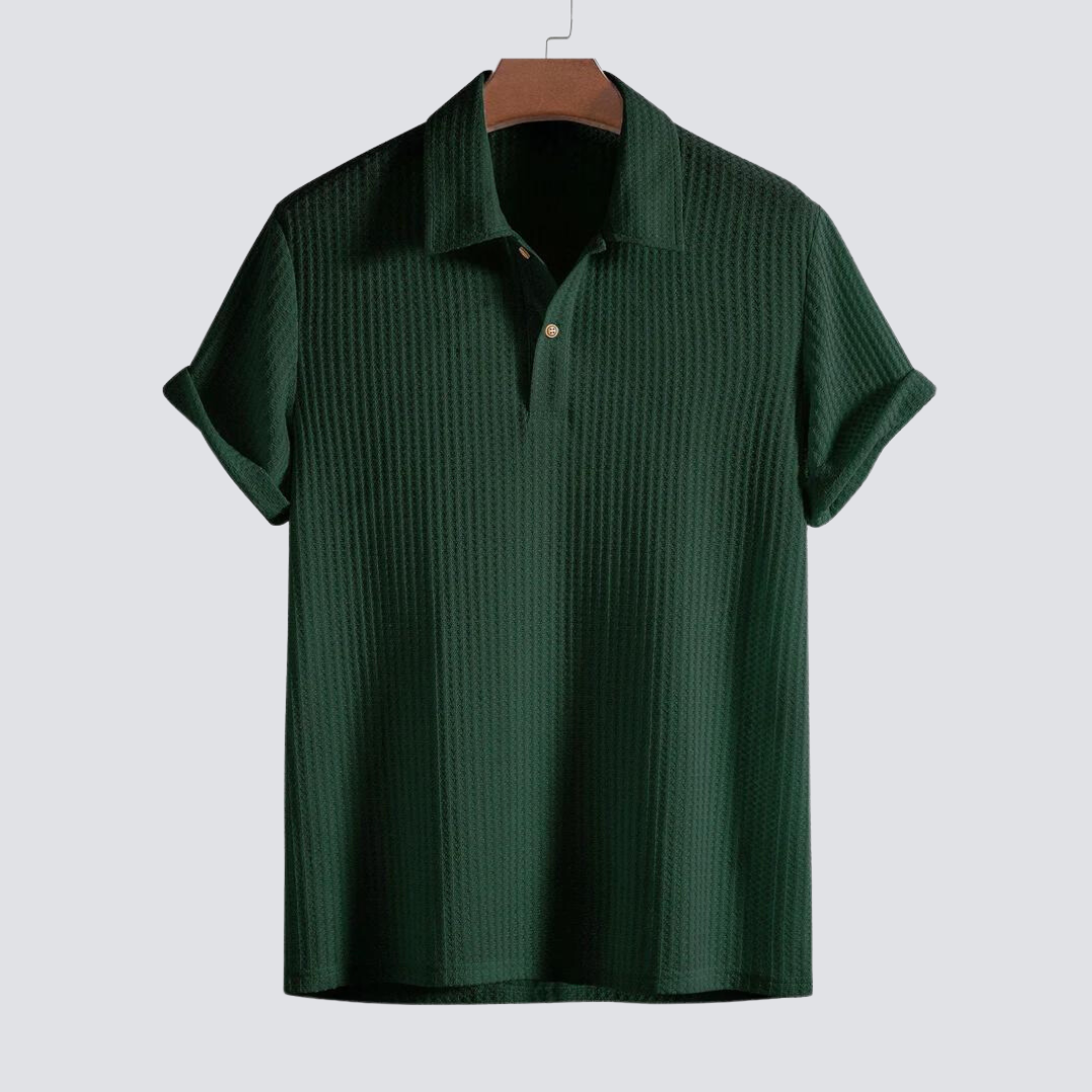 Massimo™ - Pletené polo s vaflovým vzorom