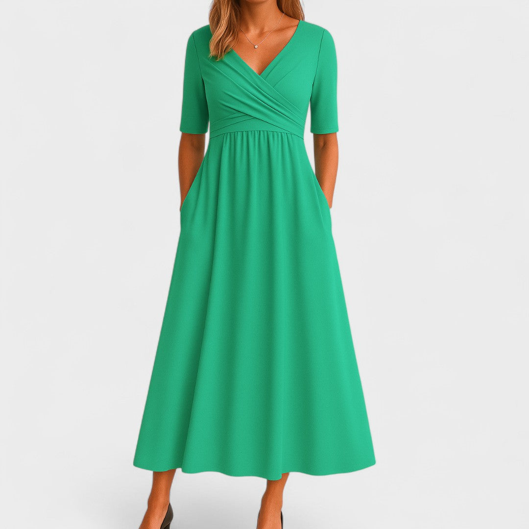Ivana – Elegantná Midi Šaty na Každú Príležitosť