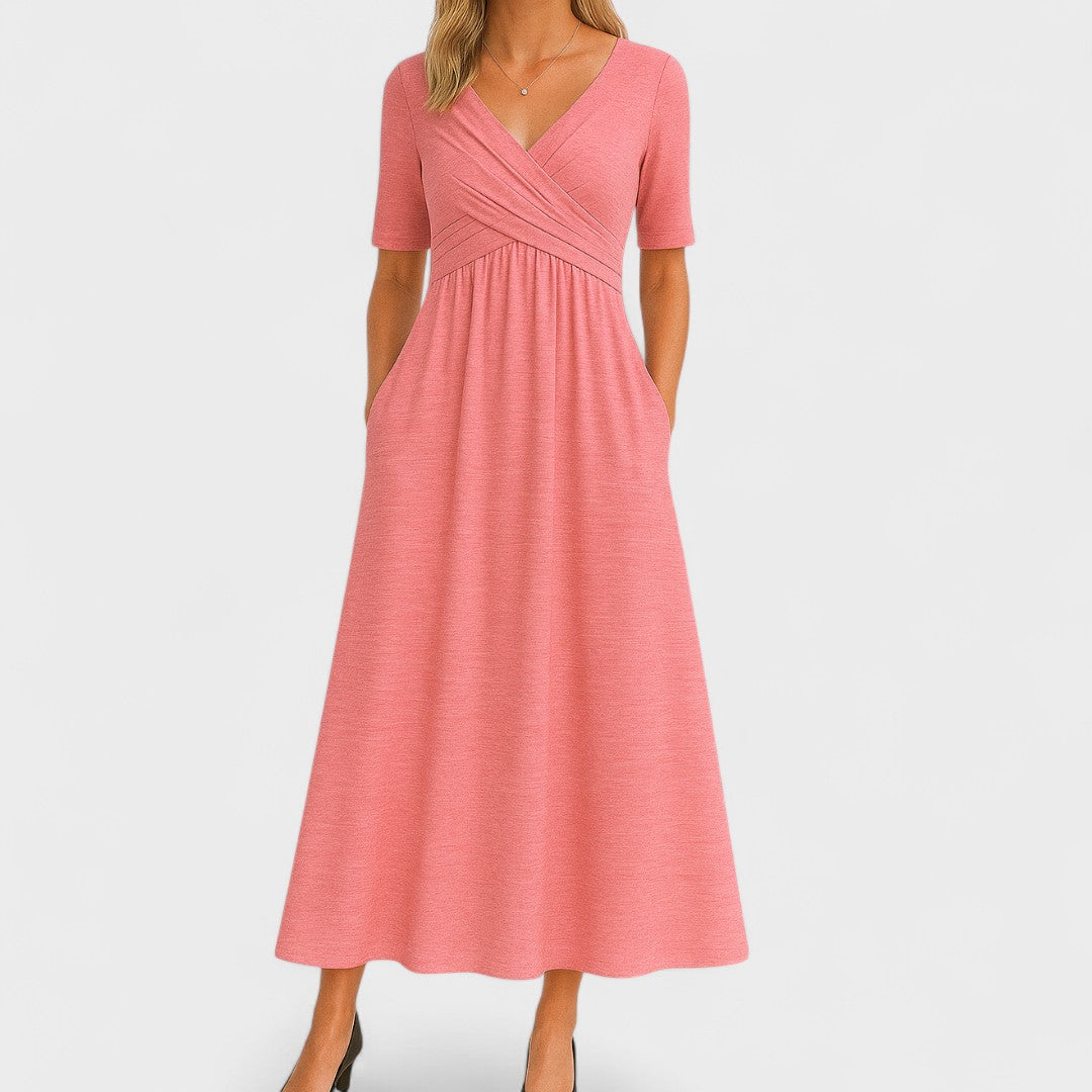 Ivana – Elegantná Midi Šaty na Každú Príležitosť