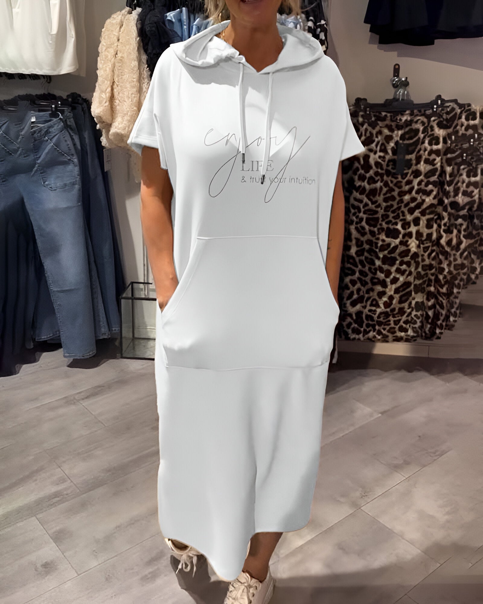 Dominika – Pohodlné Mikinové Šaty pre Ženy