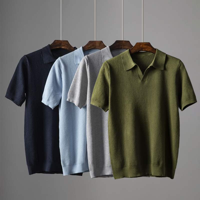 Adam | Elegantné polo tričko s krátkym rukávom