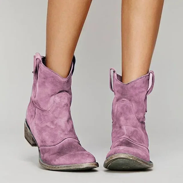 Jane™ | Vintage cowboyské členkové topánky pre ženy