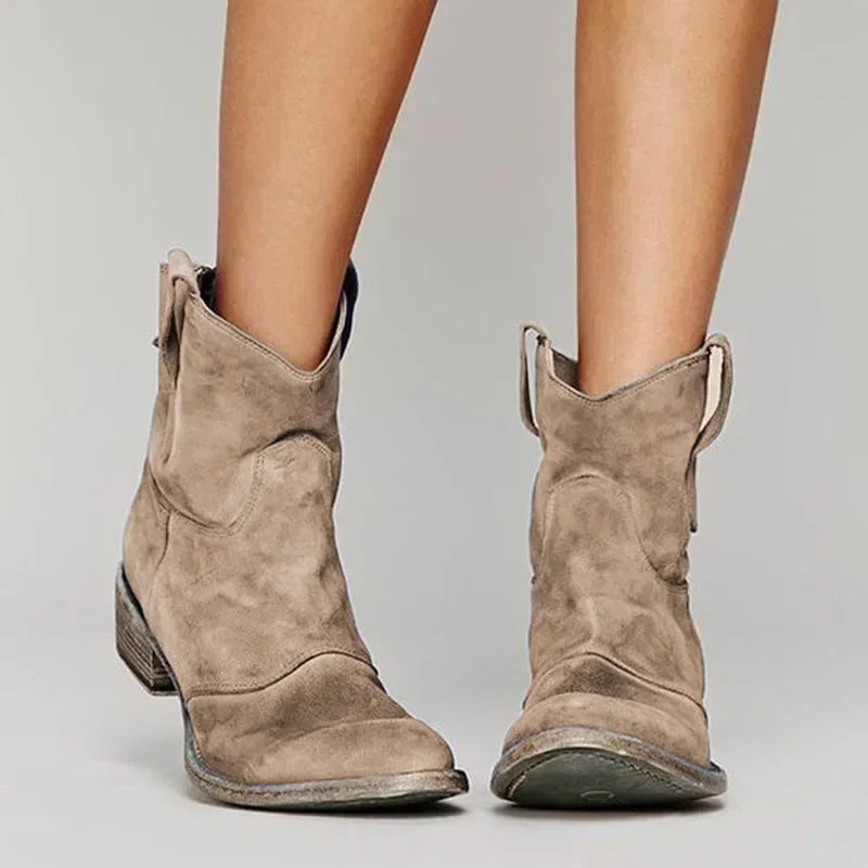 Jane™ | Vintage cowboyské členkové topánky pre ženy