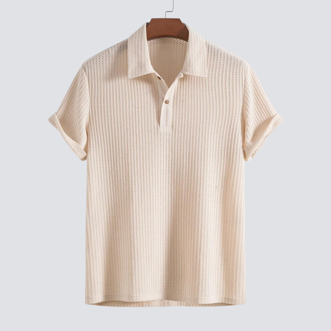 Massimo™ - Pletené polo s vaflovým vzorom