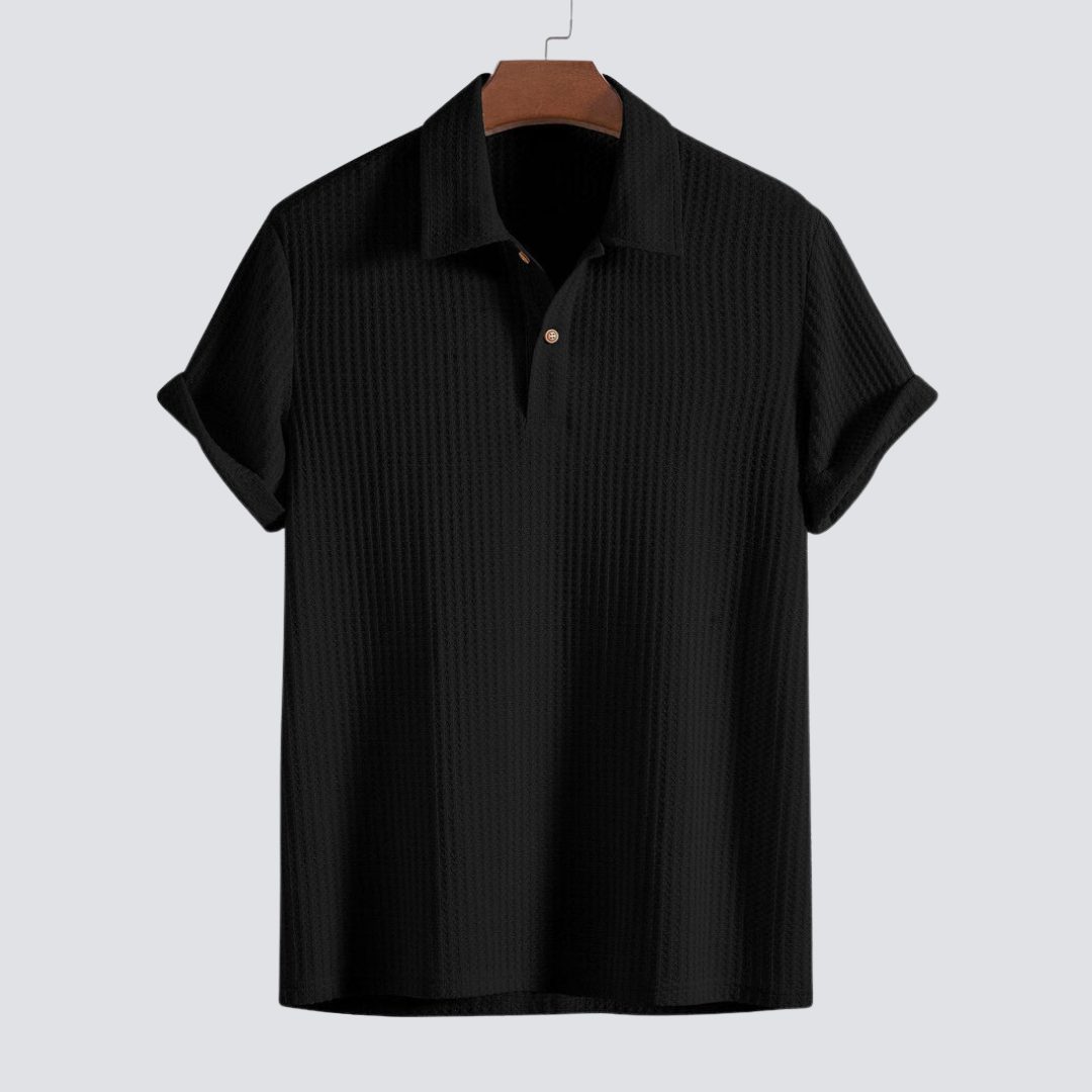 Massimo™ - Pletené polo s vaflovým vzorom