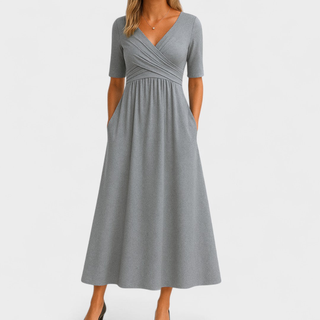 Ivana – Elegantná Midi Šaty na Každú Príležitosť