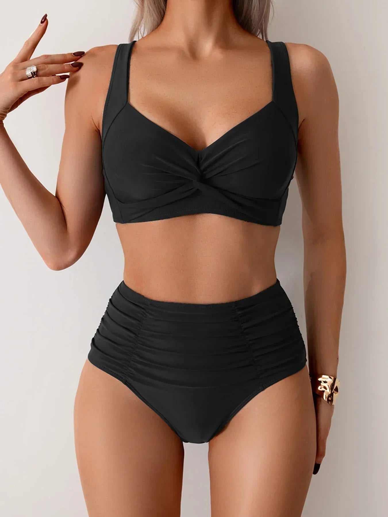 Zuzana – Nazberané bandeau bikiny