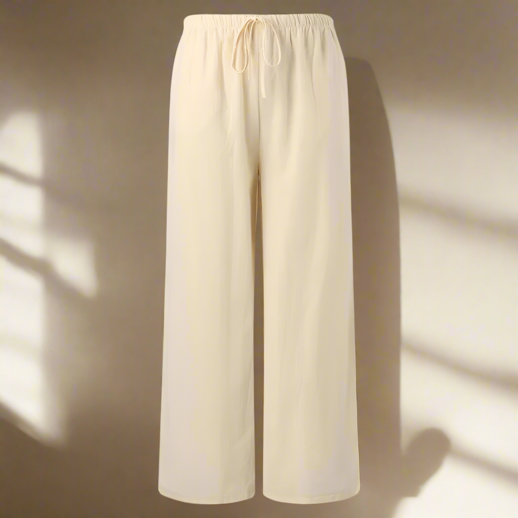 Zoe™ - Elegantné bavlnené a ľanové nohavice